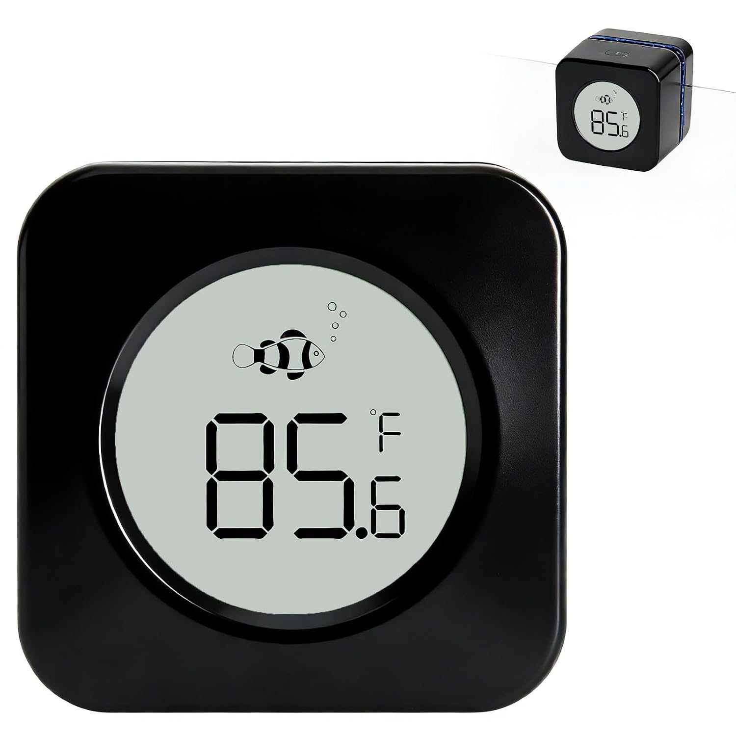 Planted Aquarium Cleaning - Nettoyeur magnétique pour aquarium avec thermomètre,