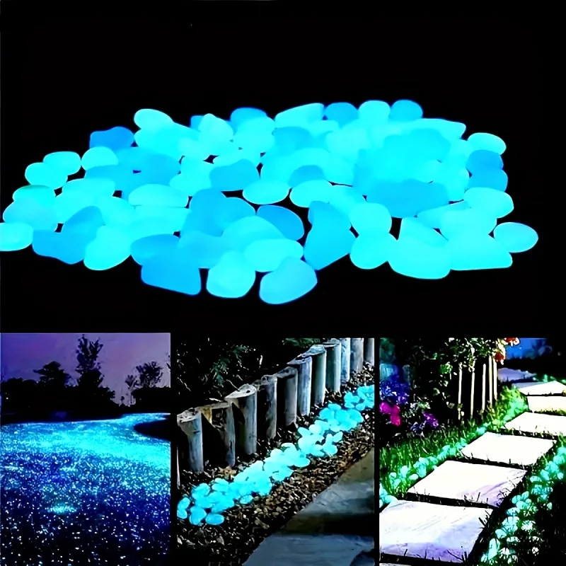 Plant Aquarium Pot - 100/500 pièces de galets phosphorescents, pierres