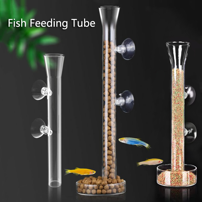 Aquarium Fertilizer - Tube d'alimentation en verre pour Aquarium