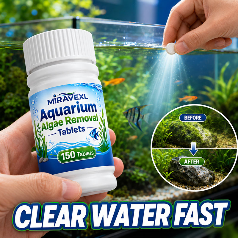 Aquarium Moss - MIRAVEXL 150 Comprimés pour l'élimination des