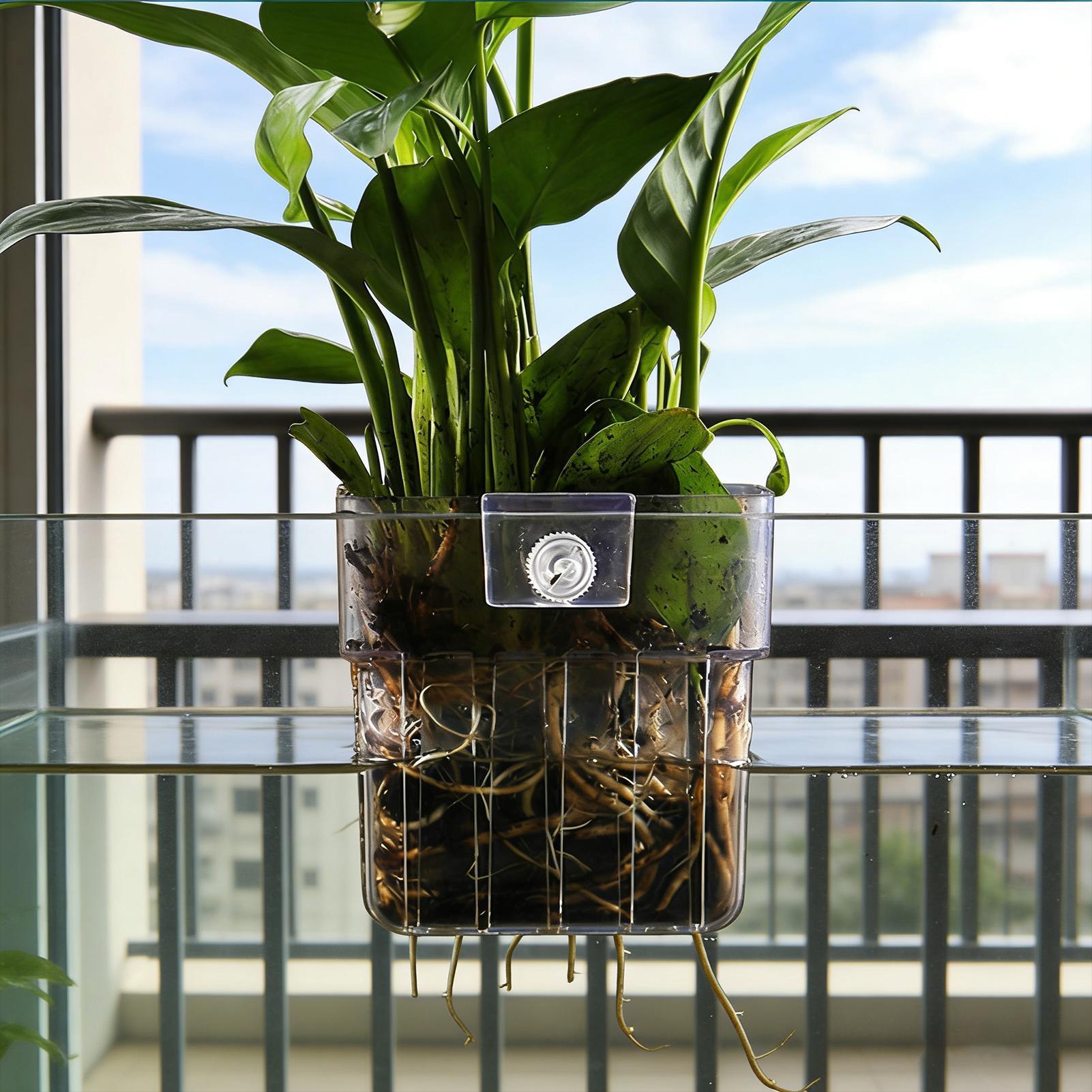 Pot transparent suspendu pour  - Aquarium Plant Holder avis et prix