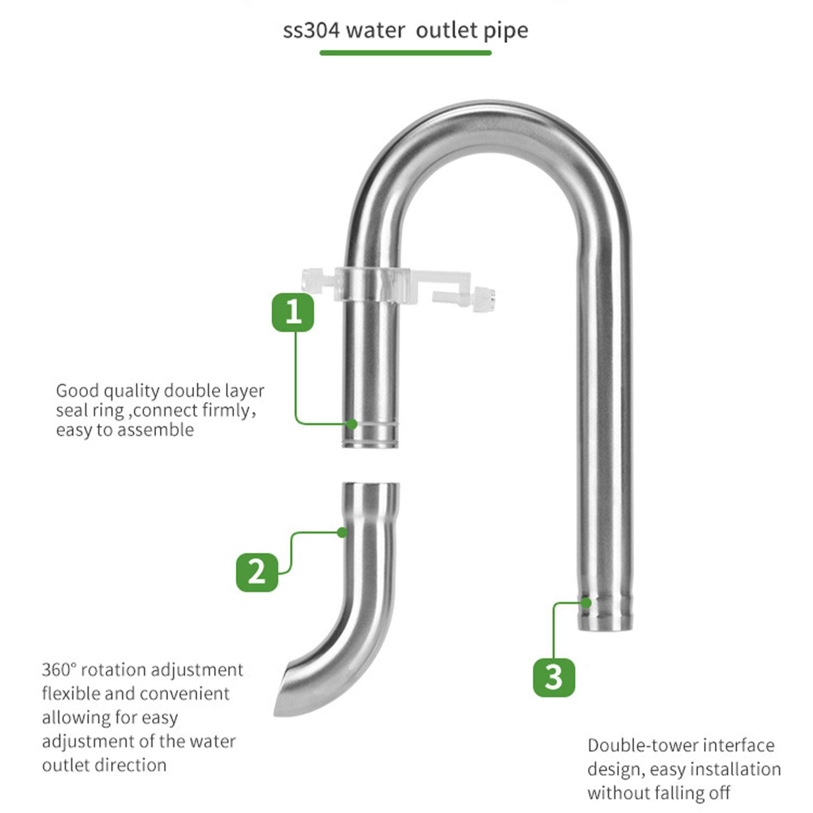 Ensemble de tuyaux en acier in - Aquarium Planted Tank Filter avis et prix